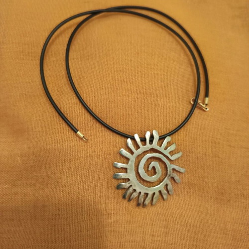 Pendant-brooch 2 in 1 silver like new, handmade