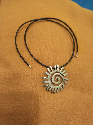 Pendant-brooch 2 in 1 silver like new, handmade