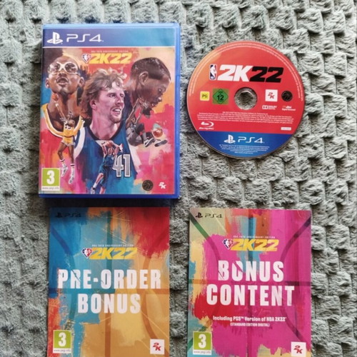 2K22 75th Anniversary Edition PS4 Game like new, sports
