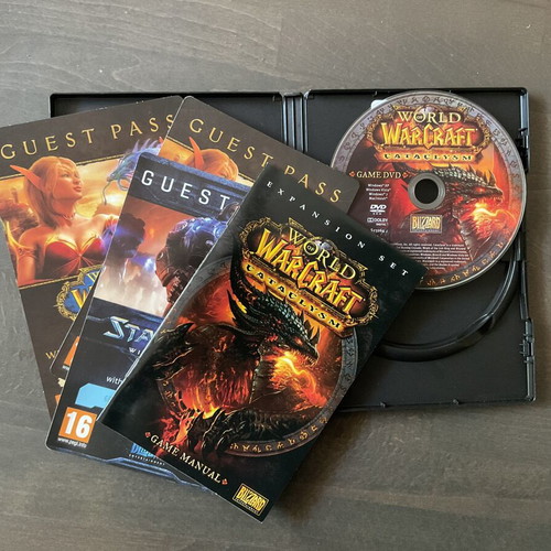 World of WarCraft Cataclysm PC game used, strategy