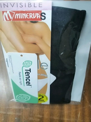 Minerva slip set 2 pieces new, black, size small