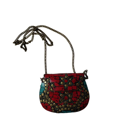 Indian mosaic shoulder bag