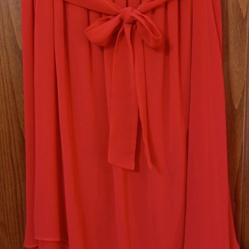 Le Vertige mini dress coral with ecru lace like new, size 3