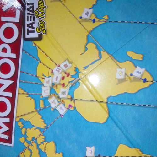 Monopoly Travel World Tour used, complete and functional board game