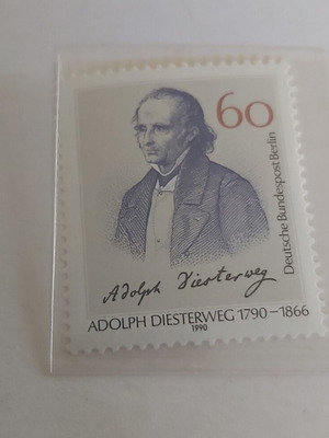 Adolph Diesterweg 1990 German Berlin stamp