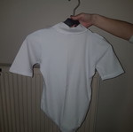 Turtleneck short-sleeve bodysuit white like new size M