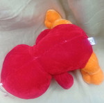 Plush duck like new, red 18cm