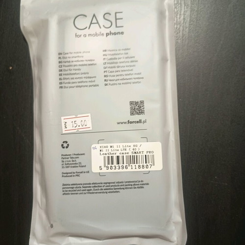 Xiaomi mi Lite 11 book leather black case new