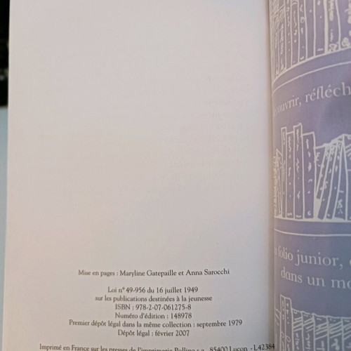 Le Petit Prince used book in French with dedication