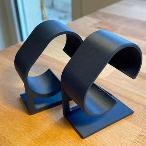 Plastic watch stands new, set of 2, black
