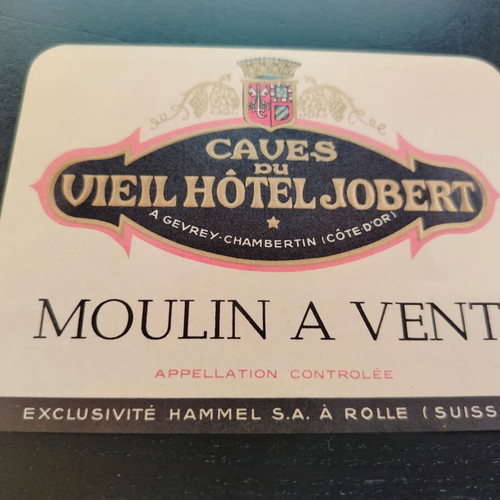 Moulin A Vent wine promotional label used