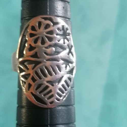 Silver 925 ring flowers new no 51 (US 6)