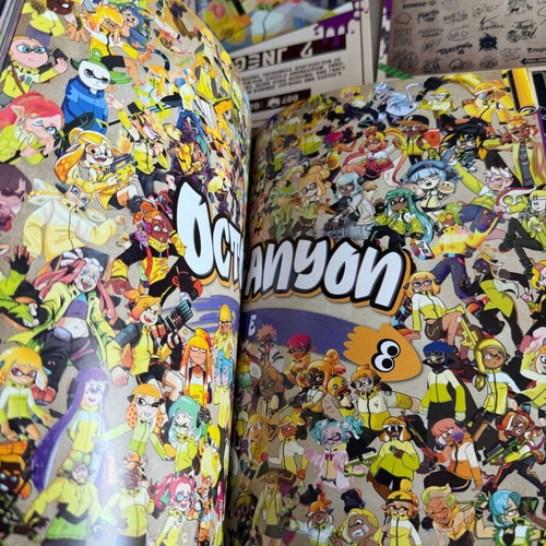 Octo Canyon Splatoon zine new, rare set from 2021