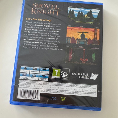 Shovel Knight PlayStation PS4 sealed, new