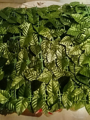 Plastic trellis panels 50x50 with leaves, new set of 3