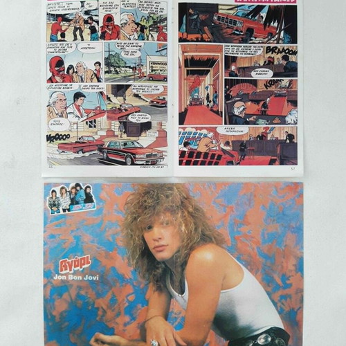 Posters and inserts from Agori magazine used, football and singers