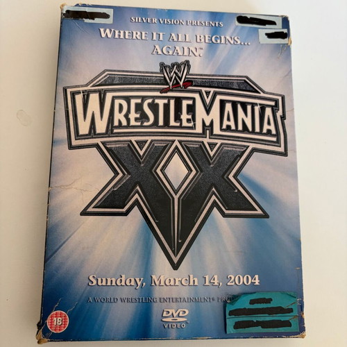 WWE WrestleMania 20 2004 3-Disc Collectors Edition DVD used, good condition
