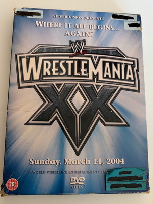 WWE WrestleMania 20 2004 3-Disc Collectors Edition DVD used, good condition