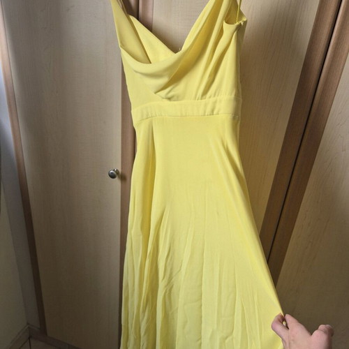Forel by Vassilis Zoulias Airy Maxi Dress Yellow Like New Size 42