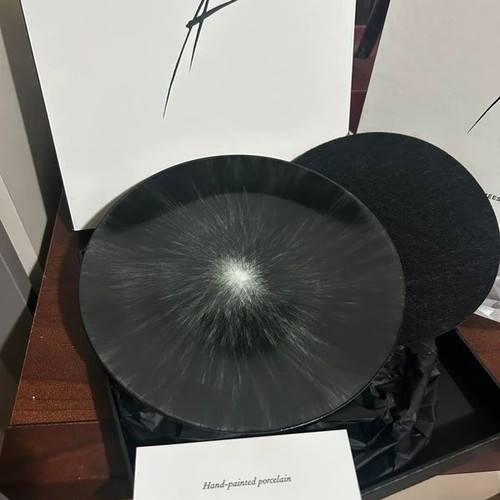 Set of 2 porcelain plates 17.5cm by Ann Demeulemeester for Serax