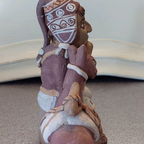 Handmade decorative clay figurine