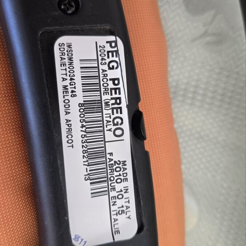 Baby Relax Peg-Perego μεταχειρισμένο με μουσική, πορτοκαλί και γκρι