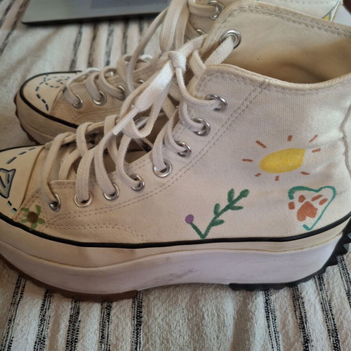 Converse handmade white sneakers in very good condition