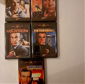 James Bond (Sean Connery 5 ταινίες) - Ολοκαίνουρια DVDs