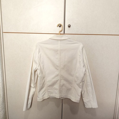 White jacket United Colors of Benetton like new, cotton corduroy size M