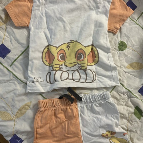 Baby summer clothing sets with cartoon characters
