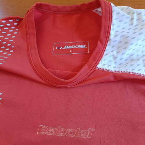 Babolat men's red T-shirt XL new short sleeve