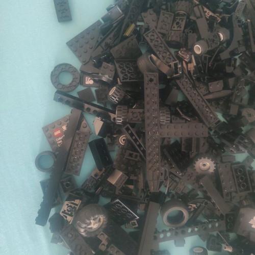 Lego black pieces new, construction pack