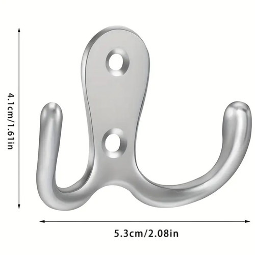 Aluminum hanger new with double hook and screws