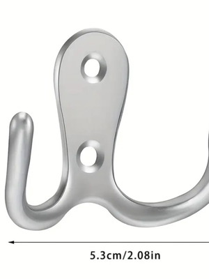 Aluminum hanger new with double hook and screws