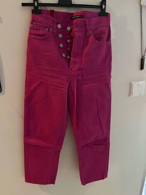 Τζιν Salt&pepper momfit ροζ, σαν καινούργιο