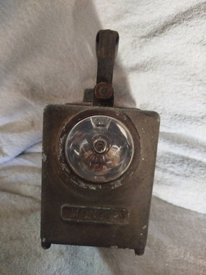 Vintage French-made flashlight used in very good condition