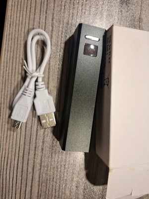 Power bank new, capacity 2600 mAh, unused