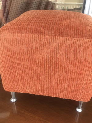 Corduroy stool handmade, like new