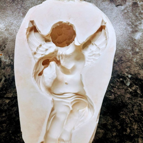 Handmade silicone molds used, petals and angels