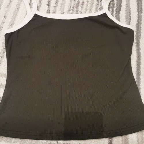 Black top with white strap size M like new