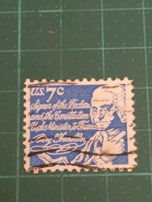 United States Stamp 1972 like new, Benjamin Franklin