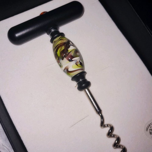 Murano glass corkscrew new