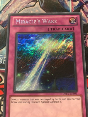 Miracles Wake Yu-Gi-Oh! card like new, Secret rare