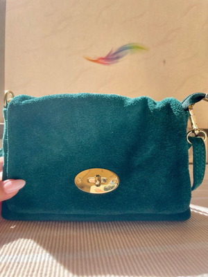 Cotton green crossbody bag new