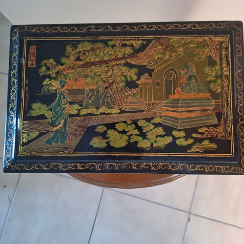 Chinese jewelry box used, decorative with dimensions 31x20x12.5 cm