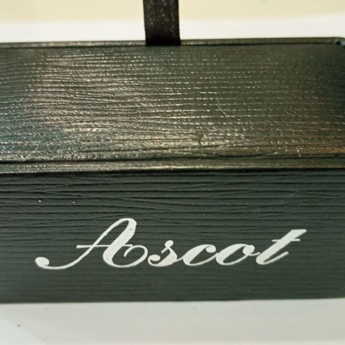 Ascot cufflinks new, silver stainless steel