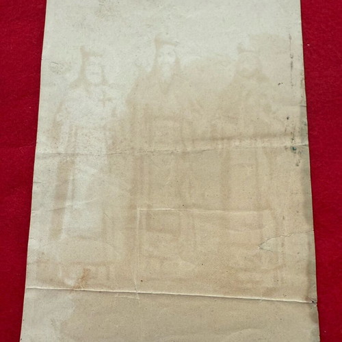 Chromolithograph used early 20th century The Three Holy Hierarchs
