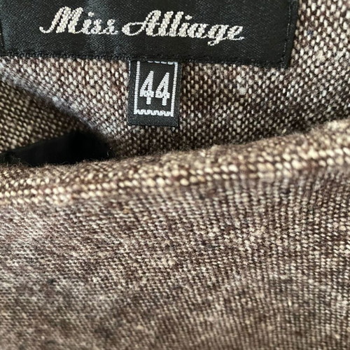 Wool skirt new, gray and brown, sizes L and XL