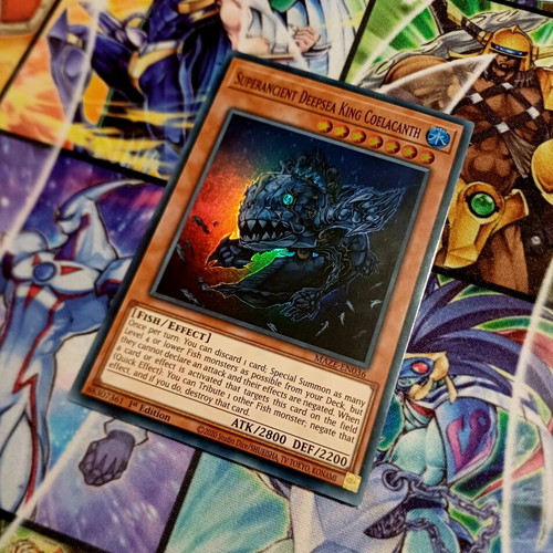 Superancient Deepsea King Coelacanth Yu-Gi-Oh! card MAZE Super Rare