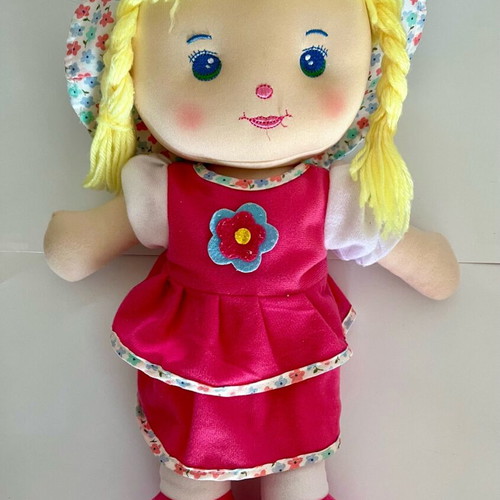 Doll feeding set with cloth doll gift new